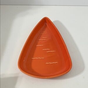 Orange Carrot ceramic tray Holiday Decor